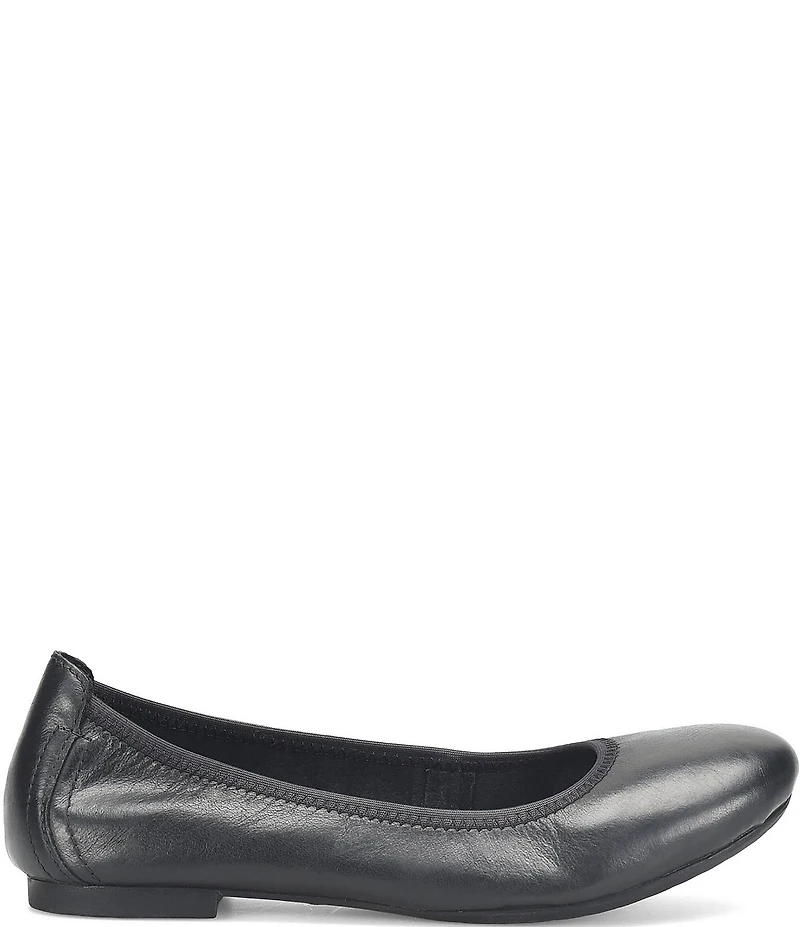 Born Julianne Leather Slip On Ballet Flats