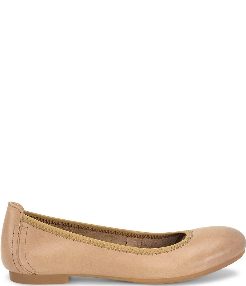 Born Julianne Leather Slip On Ballet Flats