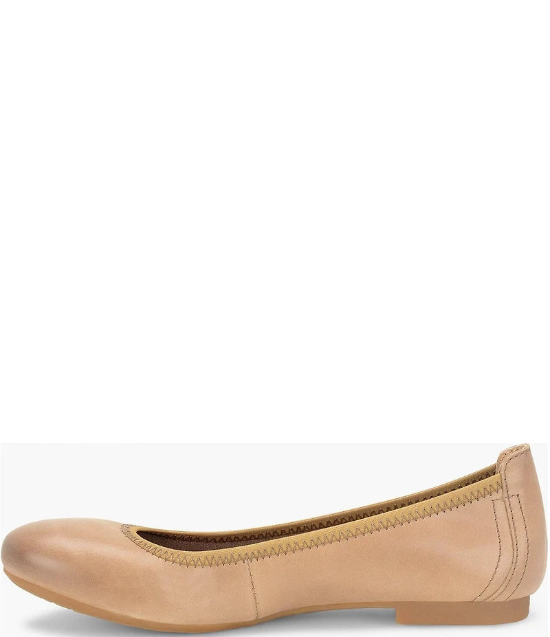 Born Julianne Leather Slip On Ballet Flats