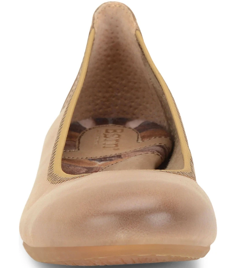 Born Julianne Leather Slip On Ballet Flats