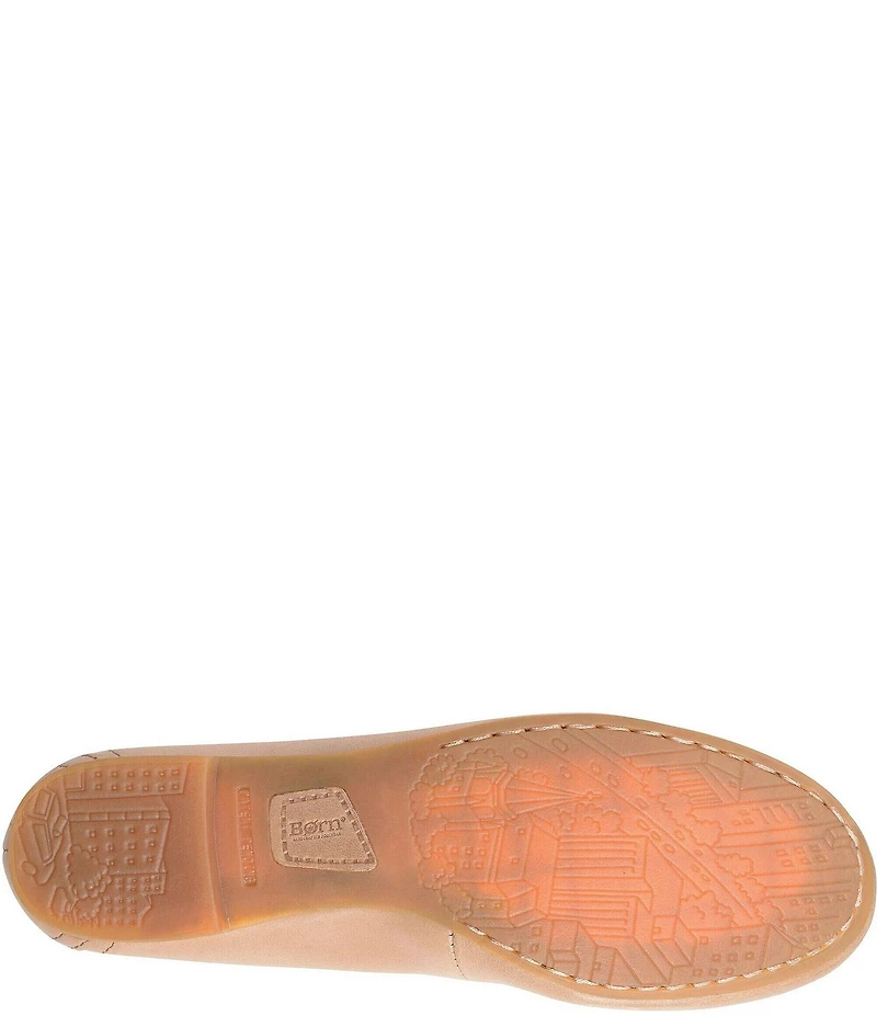 Born Julianne Leather Slip On Ballet Flats