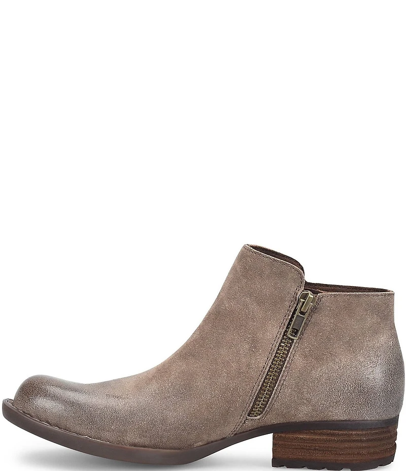 Born Kace Distressed Leather Ankle Booties