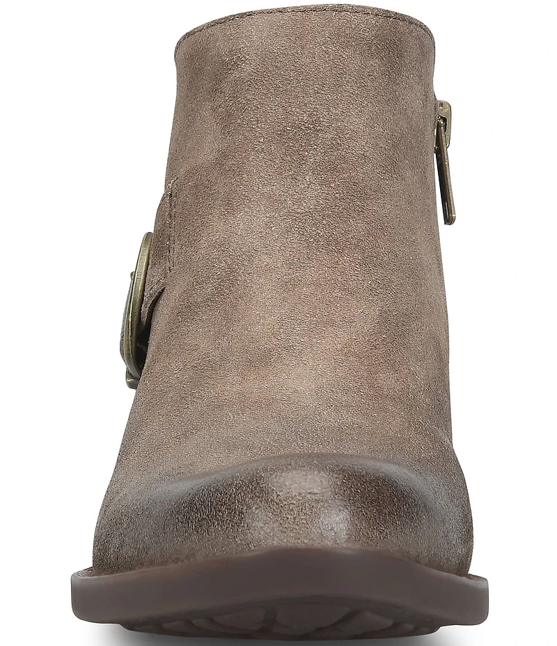 Born Kace Distressed Leather Ankle Booties