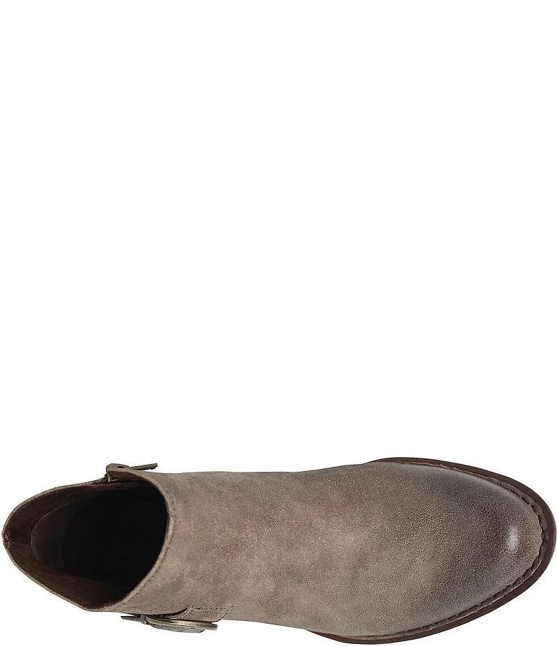 Born Kace Distressed Leather Ankle Booties