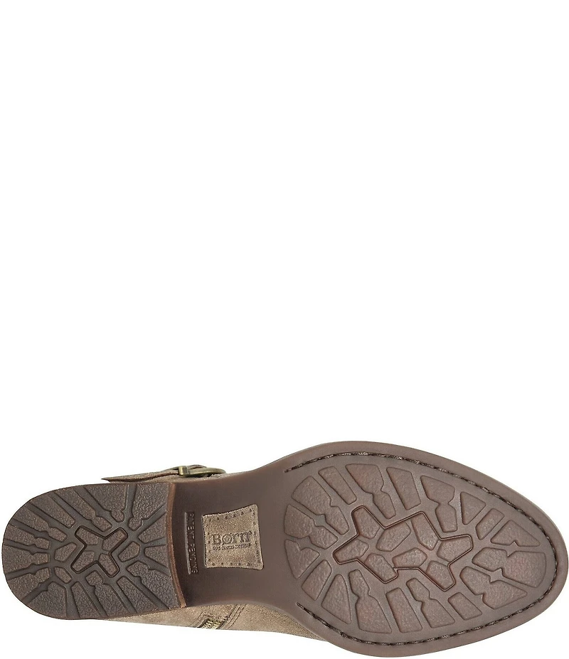 Born Kace Distressed Leather Ankle Booties