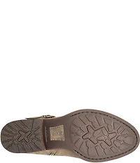 Born Kace Distressed Leather Ankle Booties