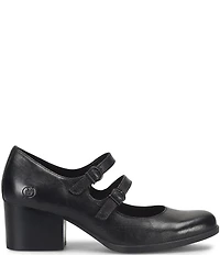 Born Karalee Leather Mary Jane Pumps