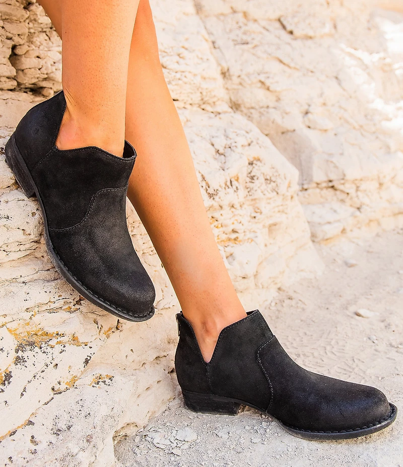 Born Kerri Distressed Suede Booties