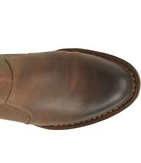 Born Kerri Leather Ankle Block Heel Booties