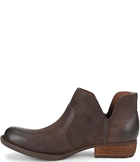 Born Kerri Leather Ankle Block Heel Booties