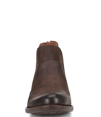 Born Kerri Leather Ankle Block Heel Booties