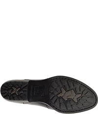 Born Kerri Leather Ankle Block Heel Booties