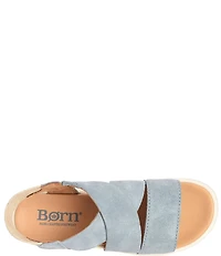Born Kirby Suede Platform Wedge Sandals