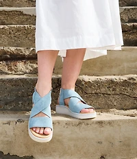 Born Kirby Suede Platform Wedge Sandals