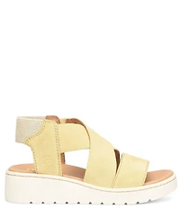 Born Kirby Suede Platform Wedge Sandals