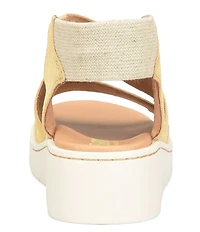 Born Kirby Suede Platform Wedge Sandals