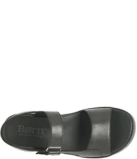 Born Kit Leather Platform Wedge Sandals