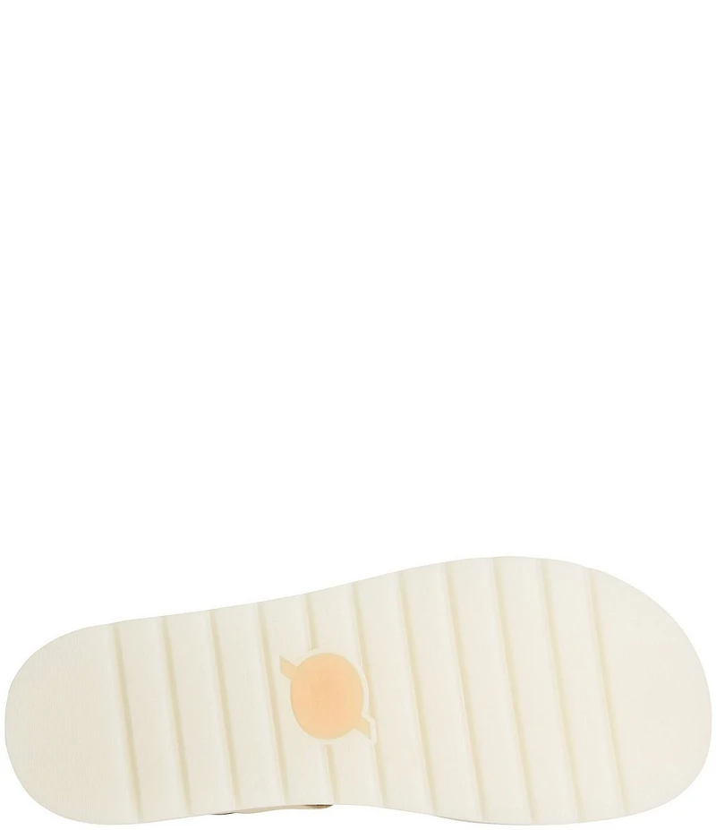 Born Kit Leather Platform Wedge Sandals