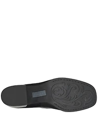Born Laine Leather Block Heel Mary Jane Pumps
