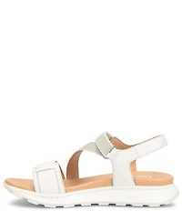 Born Mady Leather and Elastic Wedge Platform Walking Sandals