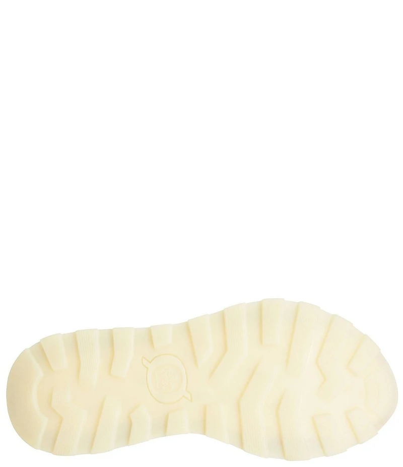 Born Mady Leather and Elastic Wedge Platform Walking Sandals