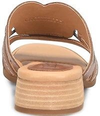 Born Marianna Leather Cut Out Slide Sandals