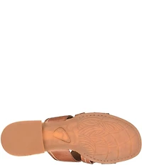 Born Marianna Leather Cut Out Slide Sandals