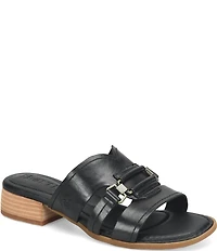 Born Marianna Leather Cut Out Slide Sandals