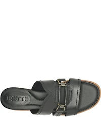 Born Marianna Leather Cut Out Slide Sandals