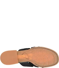 Born Marianna Leather Cut Out Slide Sandals