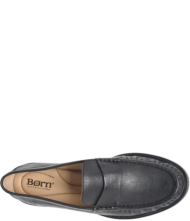 Born Maris Leather Penny Loafers