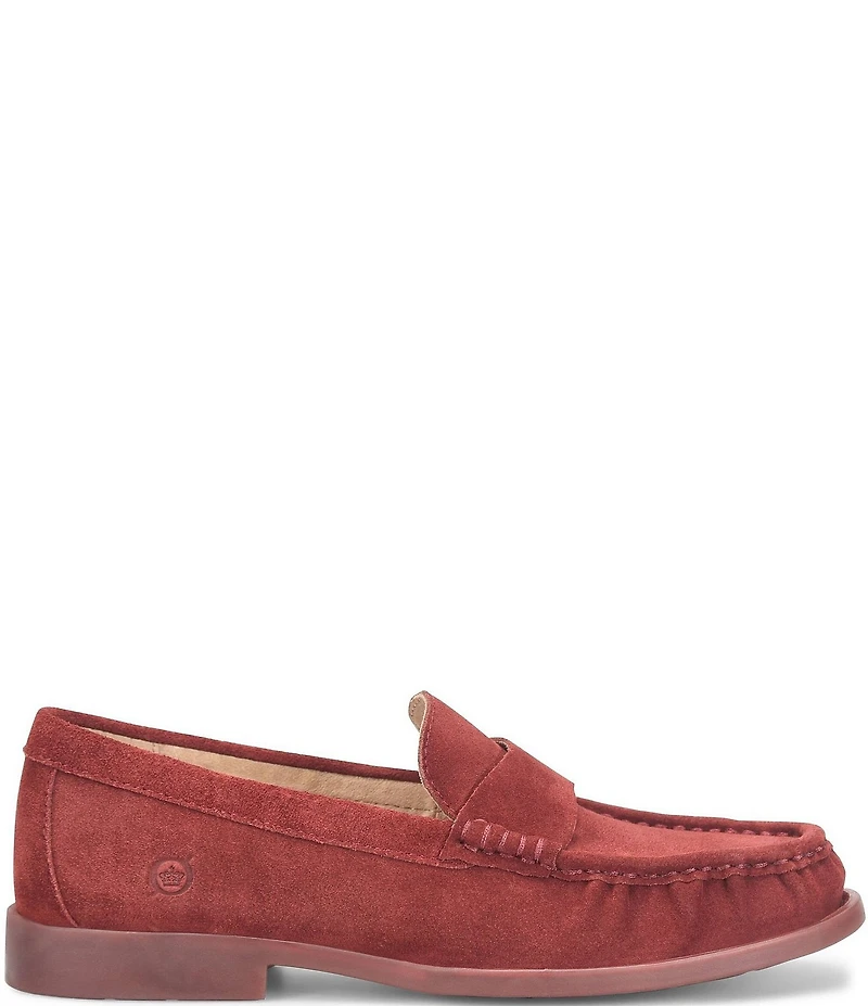 Born Maris Suede Penny Loafers