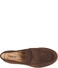 Born Maris Suede Penny Loafers