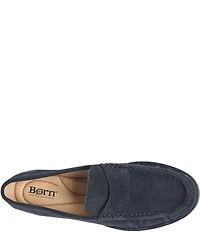 Born Maris Suede Penny Loafers