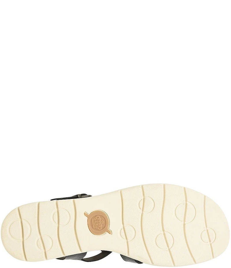 Born Marni Banded Leather Wedge Sandals