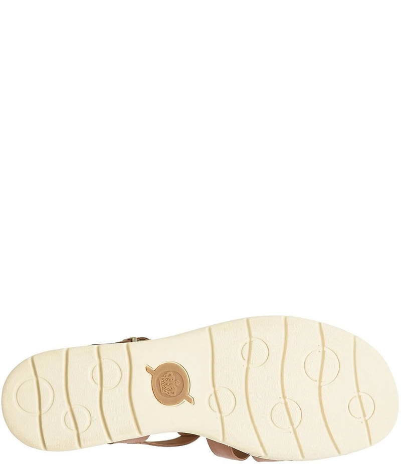 Born Marni Banded Leather Wedge Sandals