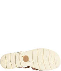 Born Marni Banded Leather Wedge Sandals