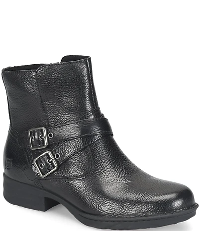 Born McGee Leather Moto Booties