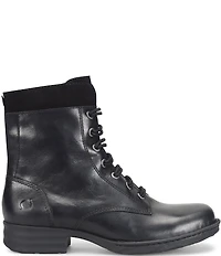 Born Mckenna Leather Lace Up Combat Booties