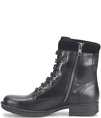 Born Mckenna Leather Lace Up Combat Booties