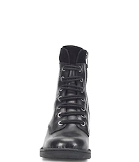 Born Mckenna Leather Lace Up Combat Booties