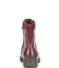 Born Mckenna Leather Lace Up Combat Booties
