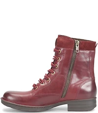 Born Mckenna Leather Lace Up Combat Booties