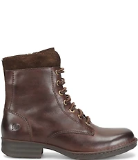 Born Mckenna Leather Lace Up Combat Booties
