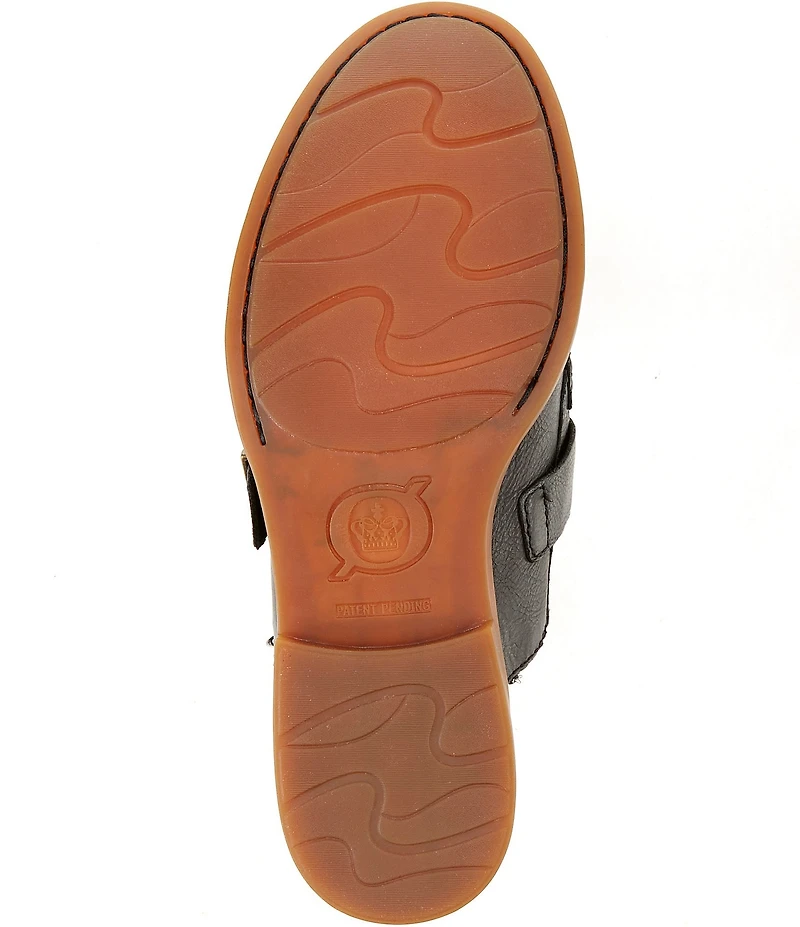 Born Meg Leather Buckle Mules