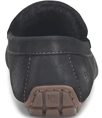 Born Men's Allan Shearling Nubuck Leather Slip-Ons