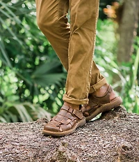 Born Men's Cabot III Leather Fisherman Sandals