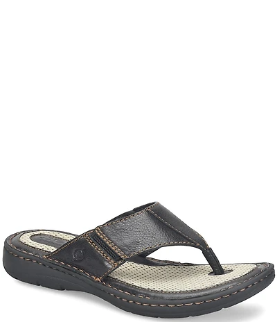 Born Men's Corvo II Leather Flip-Flop Sandals