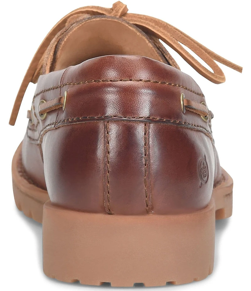 Born Men's Explorer 3-Eye Camp Moc Toe Oxford Boat Shoes