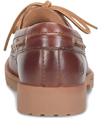 Born Men's Explorer 3-Eye Camp Moc Toe Oxford Boat Shoes